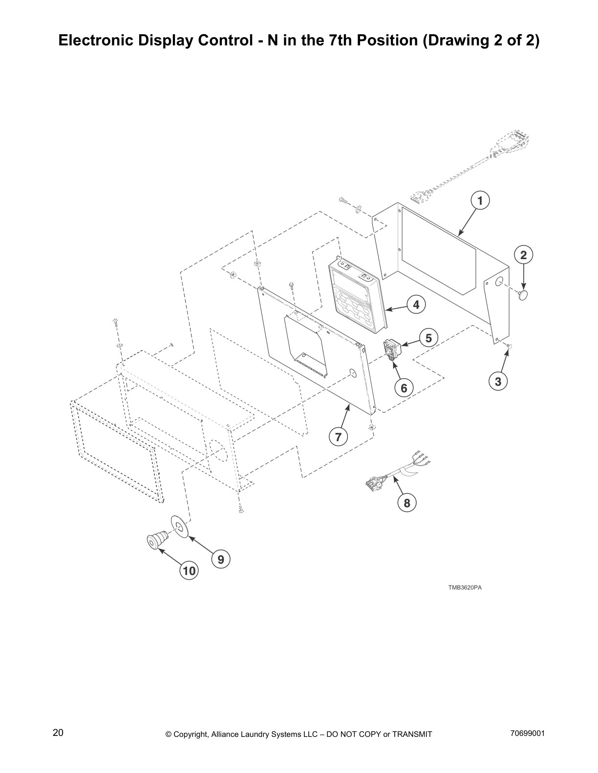 Electronic Display Control - N in the 7th Position (Drawing 2 of 2)
