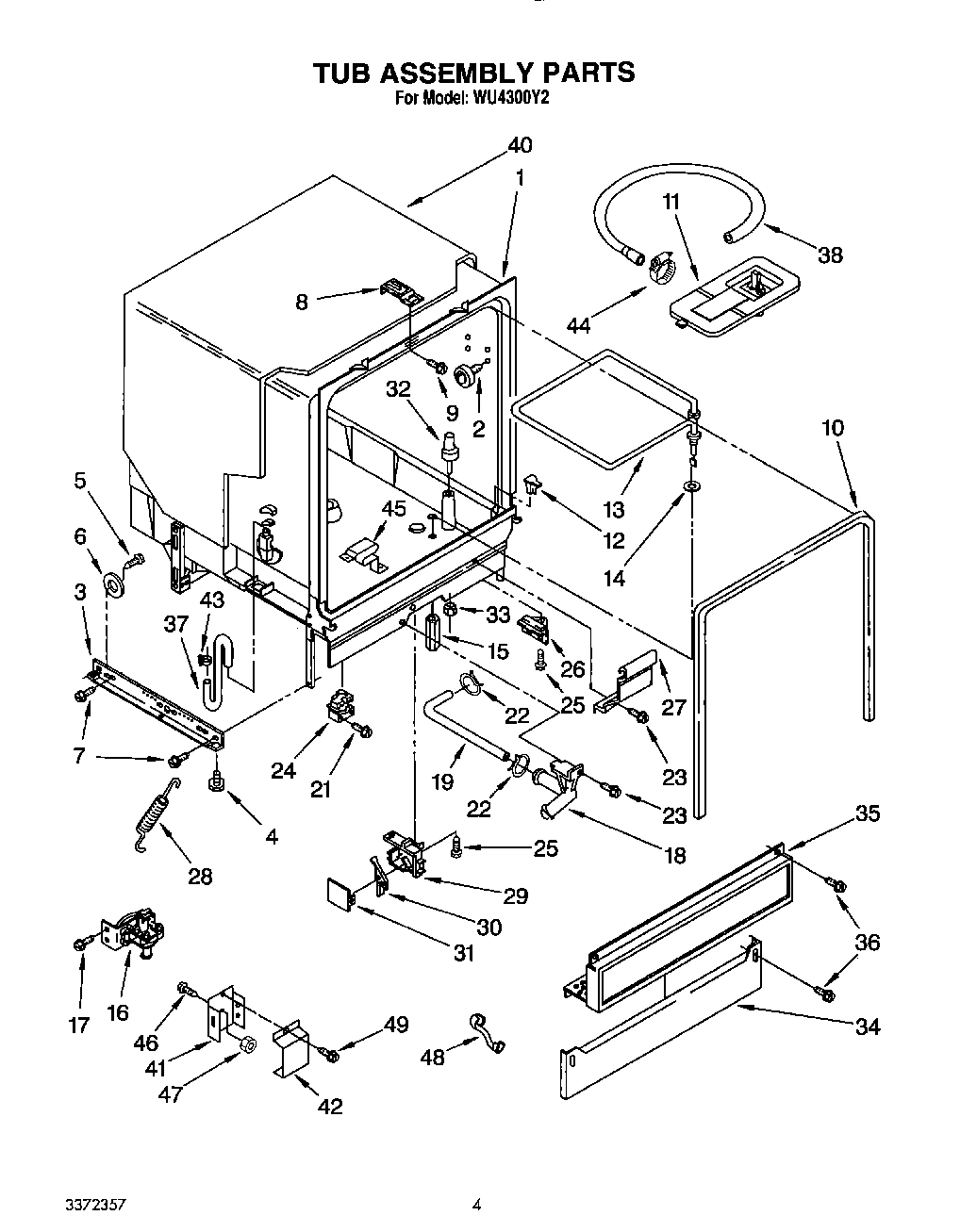 04 - TUB ASSEMBLY, LIT/OPTIONAL