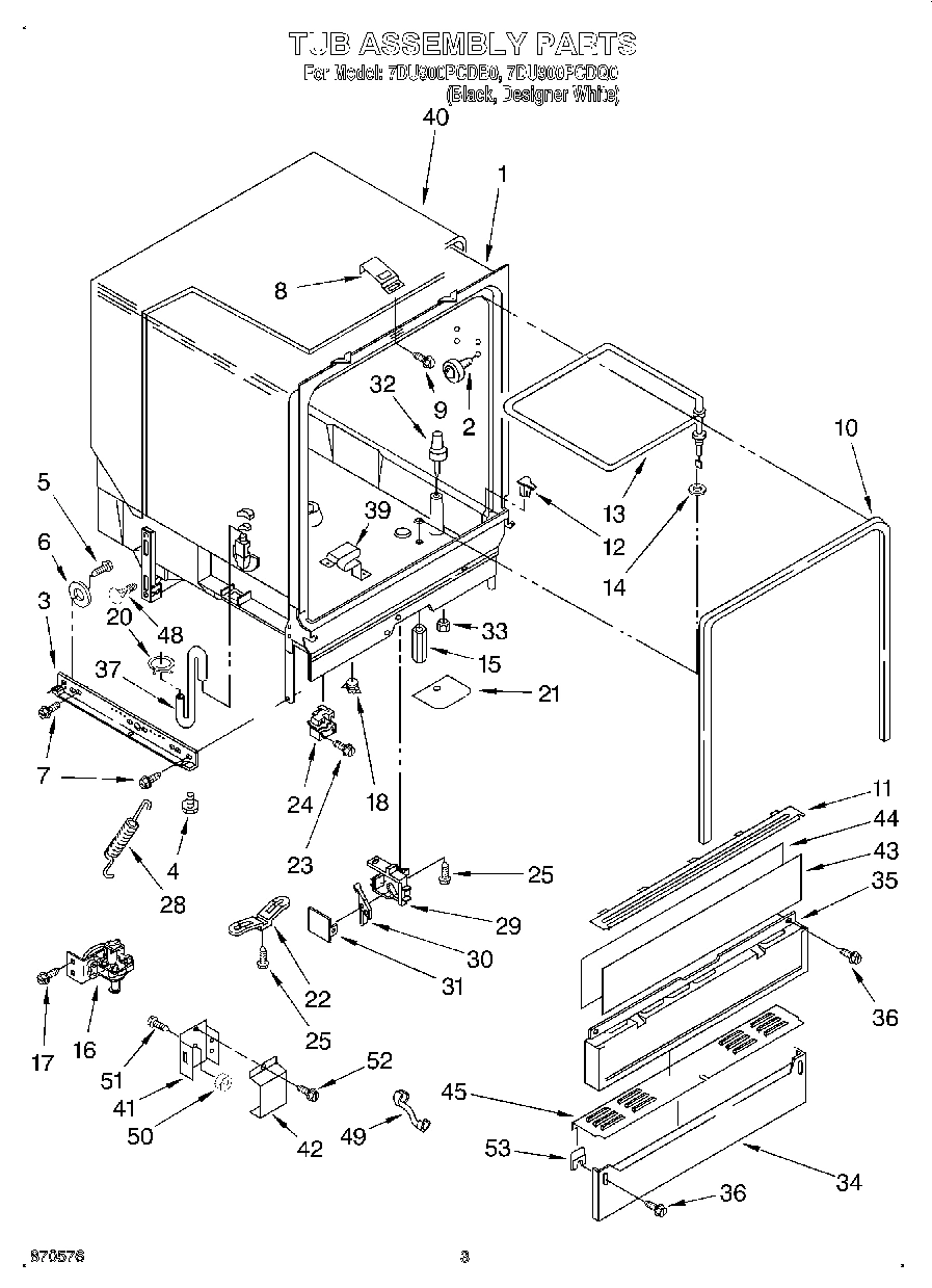 03 - TUB ASSEMBLY