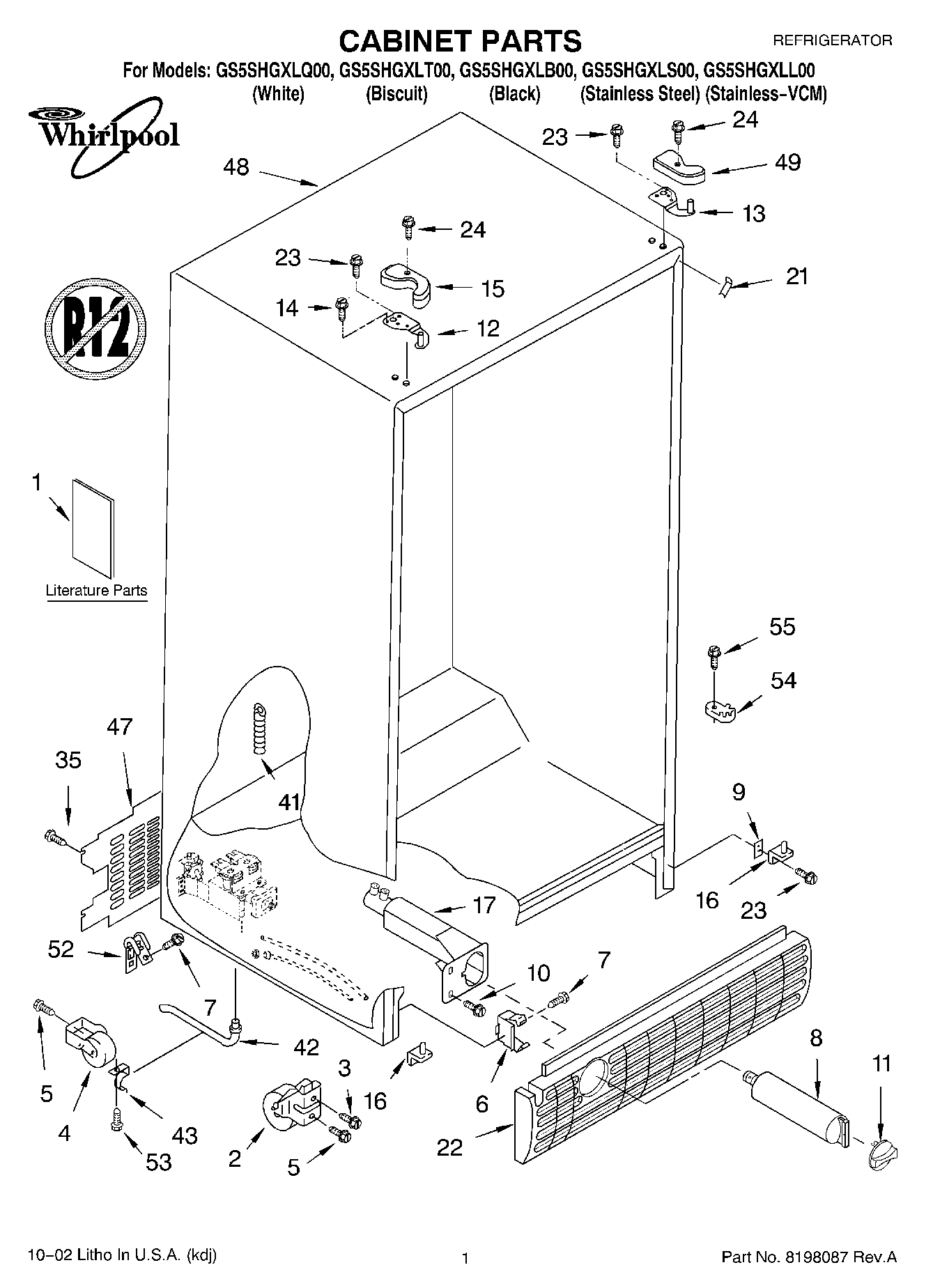 01 - CABINET, LITERATURE
