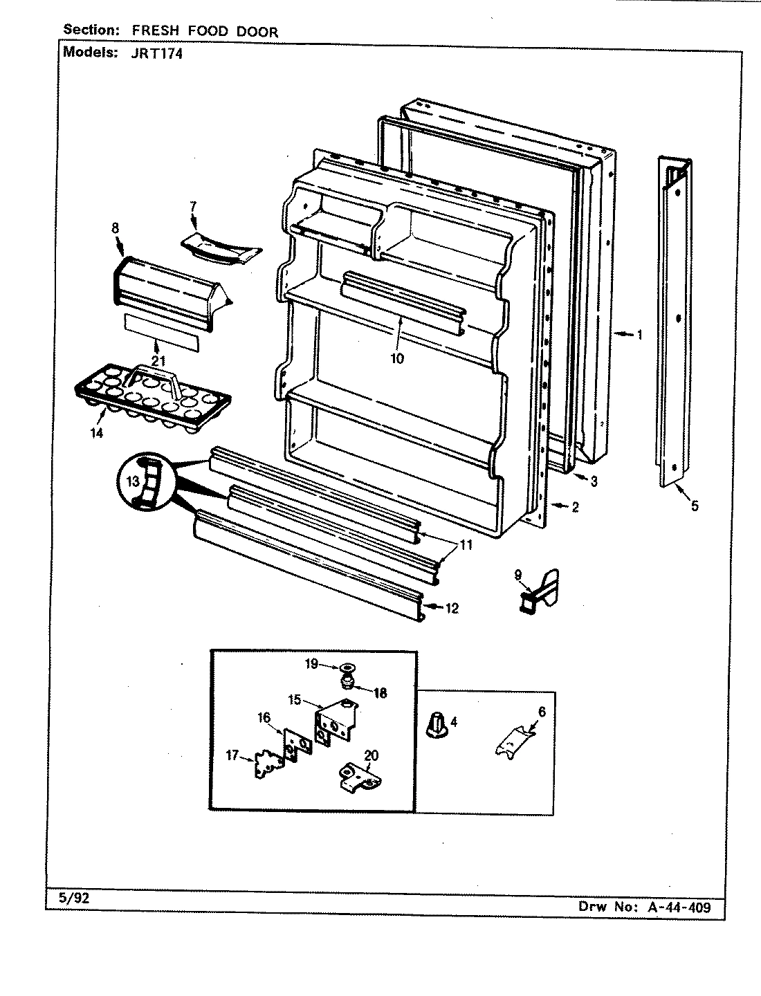 02 - FRESH FOOD DOOR (B/M CJ23A)