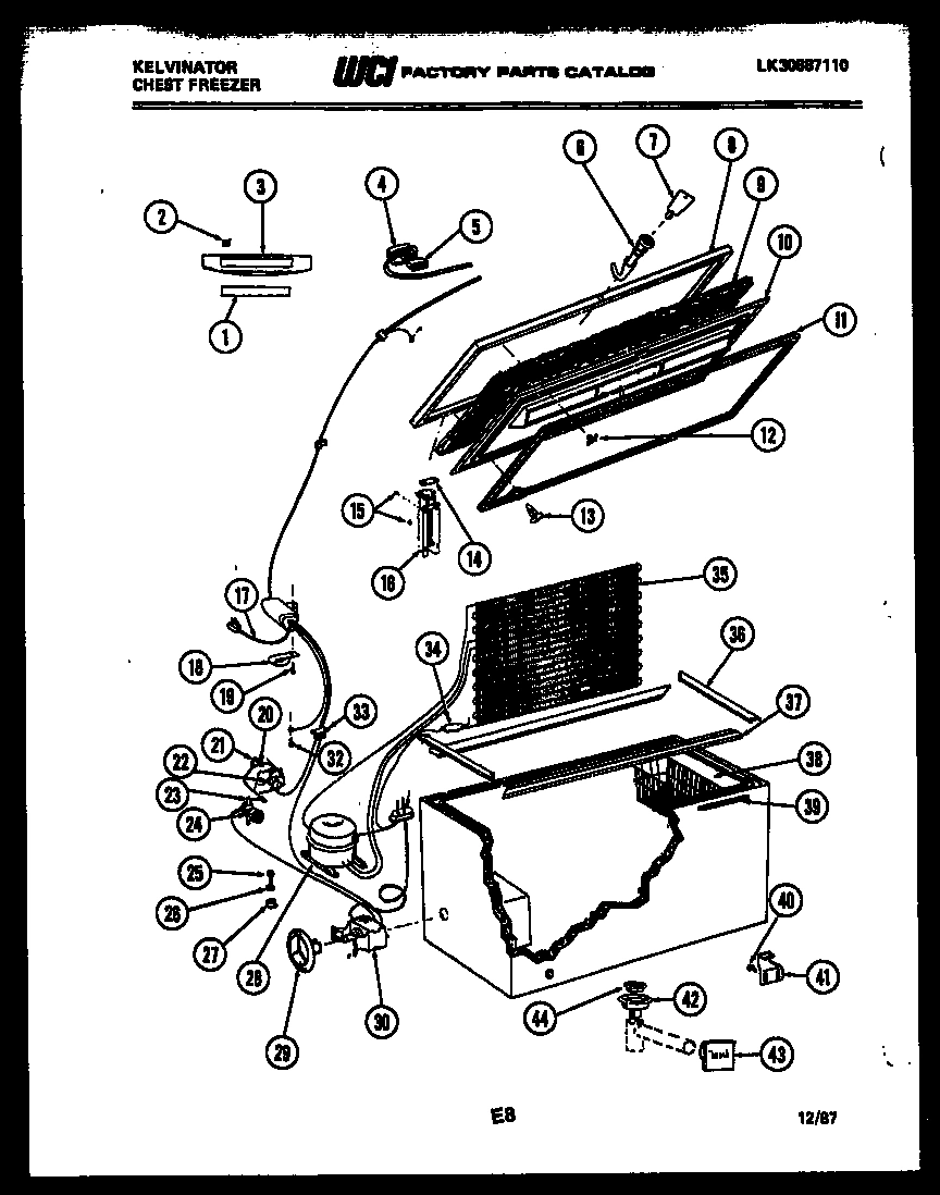 02 - CHEST FREEZER PARTS