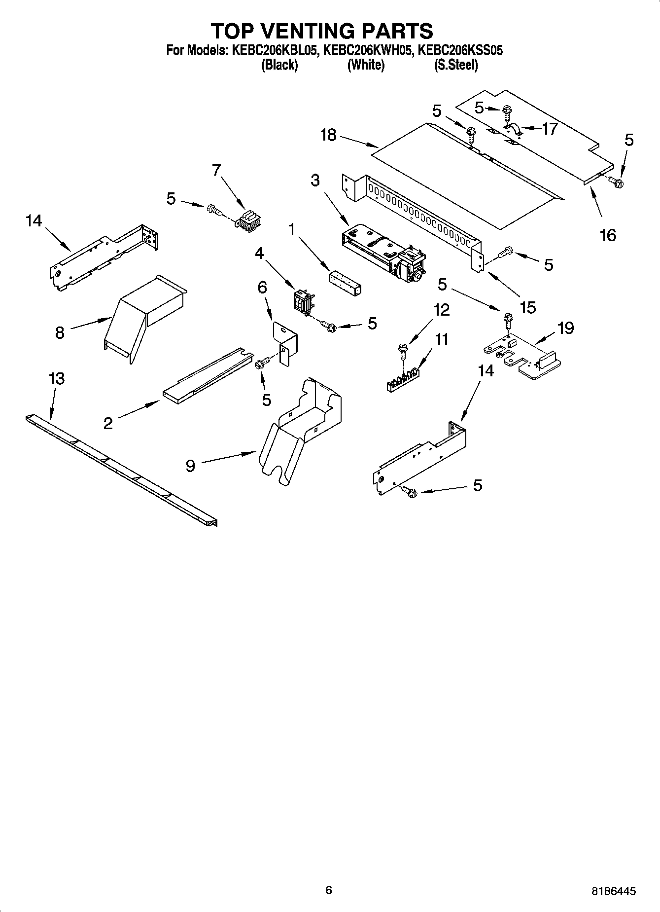 05 - TOP VENTING PARTS, OPTIONAL PARTS