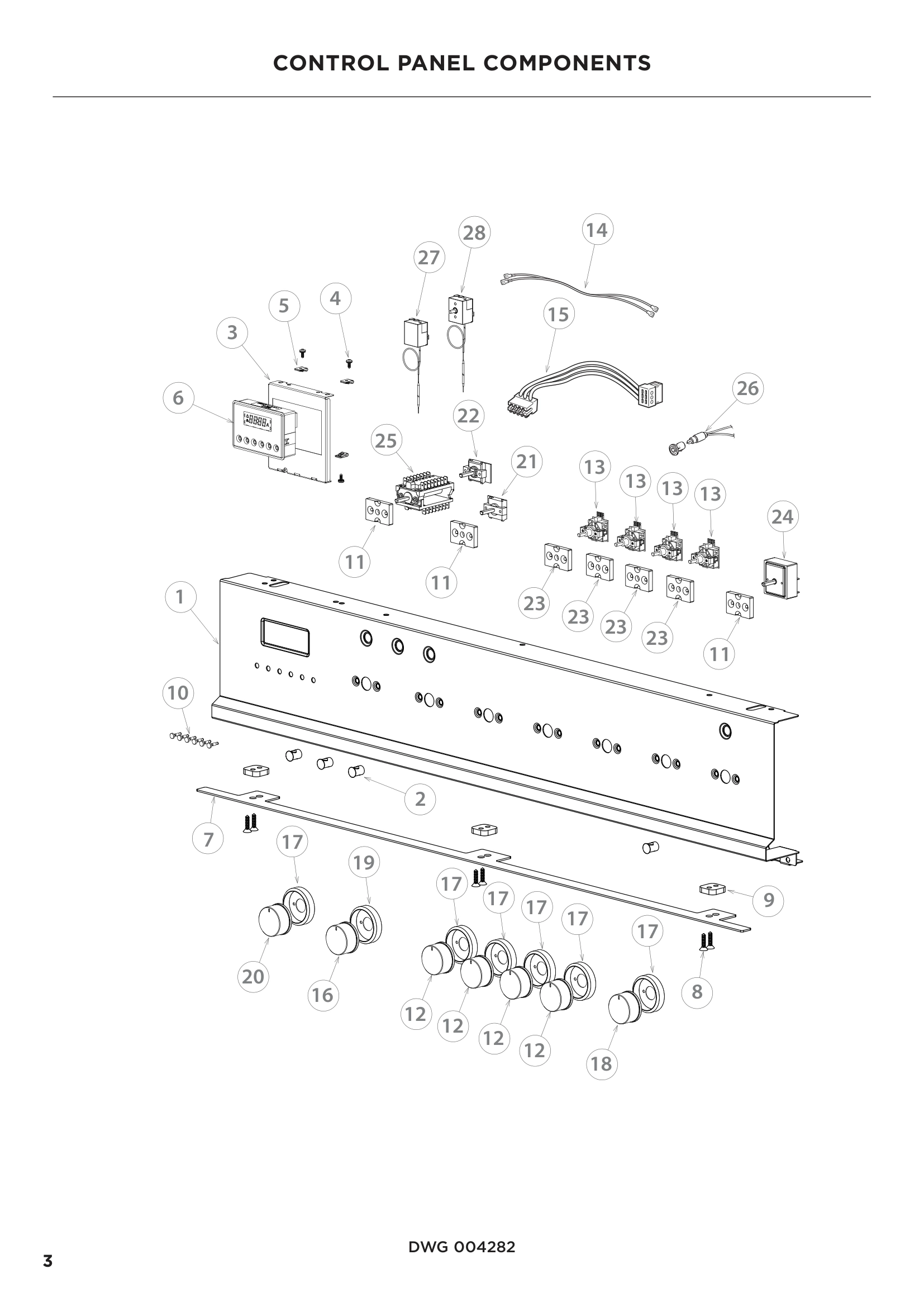 CONTROL PANEL COMPONENTS