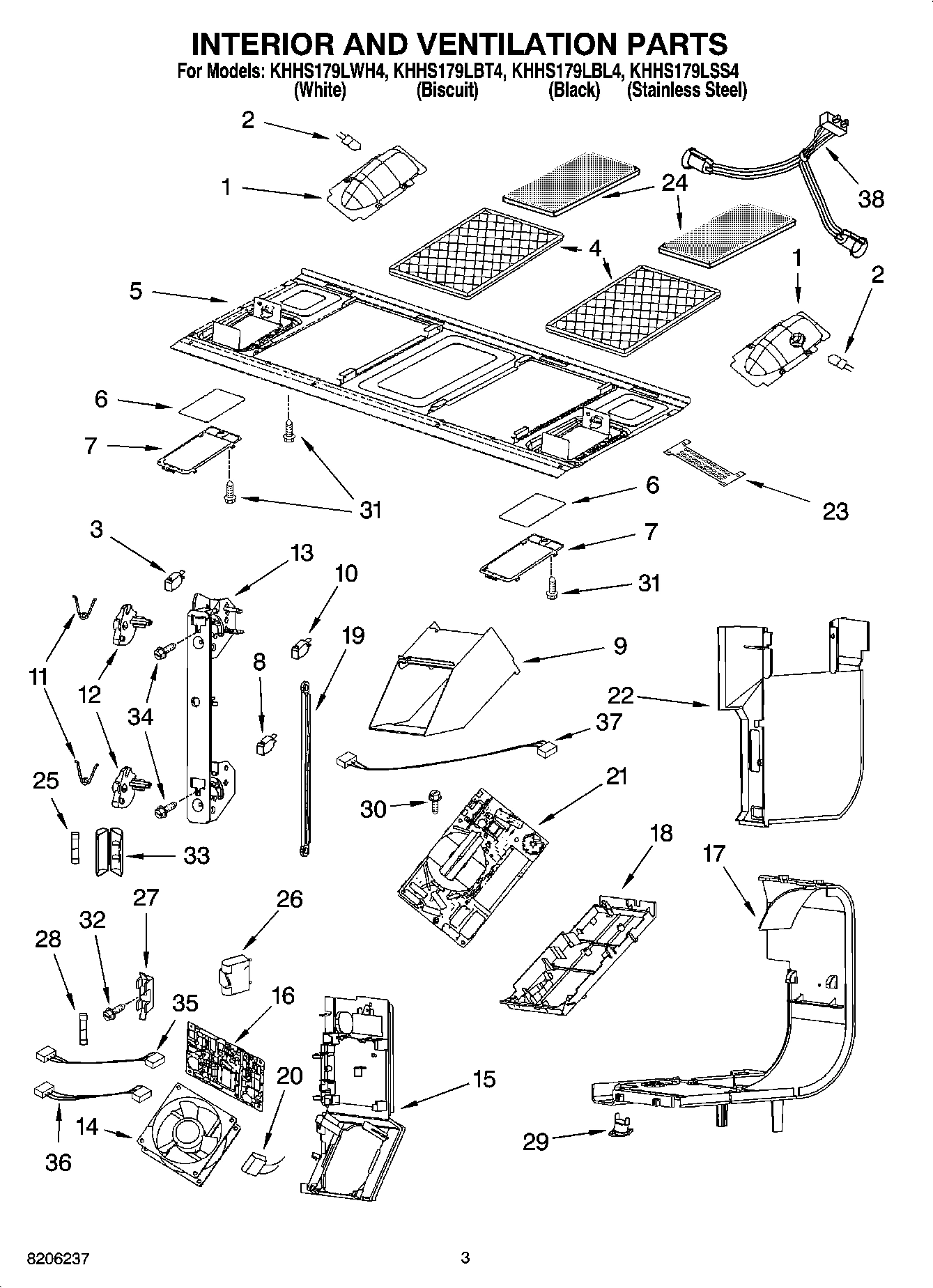 03 - INTERIOR AND VENTILATION PARTS