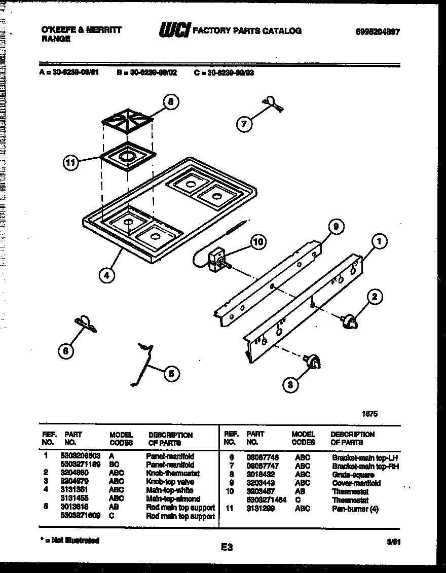 03 - COOKTOP PARTS