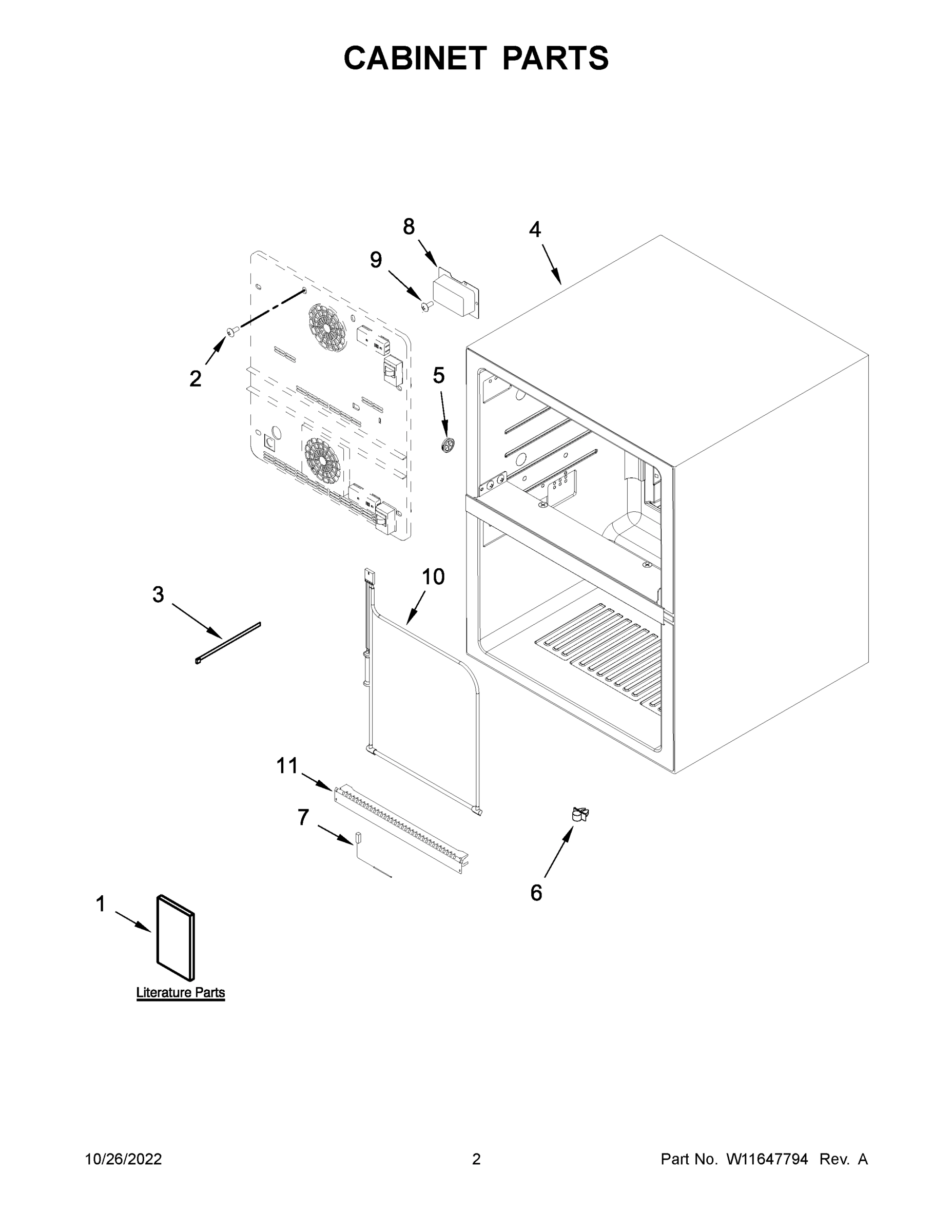 02 - CABINET PARTS