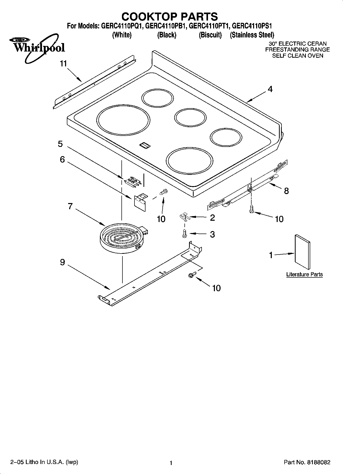 01 - COOKTOP PARTS
