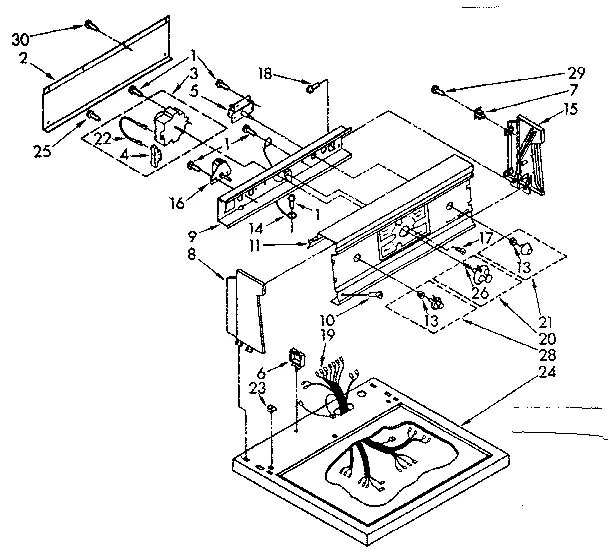 TOP AND CONTROL PANEL PARTS