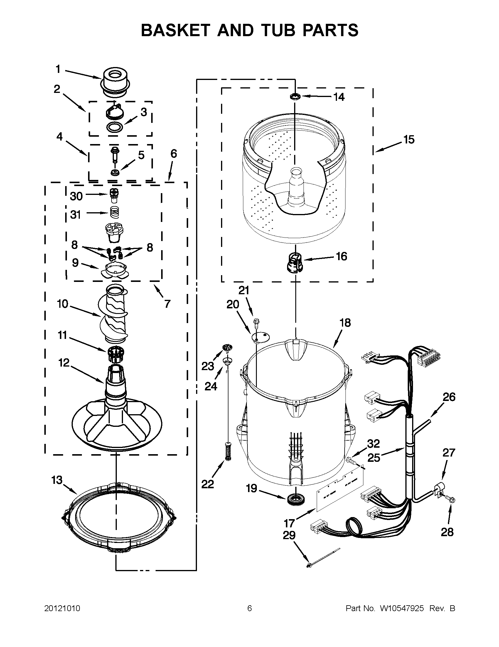 03 - BASKET AND TUB PARTS