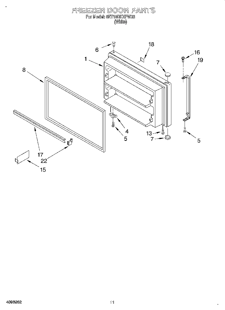 06 - FREEZER DOOR, OPTIONAL
