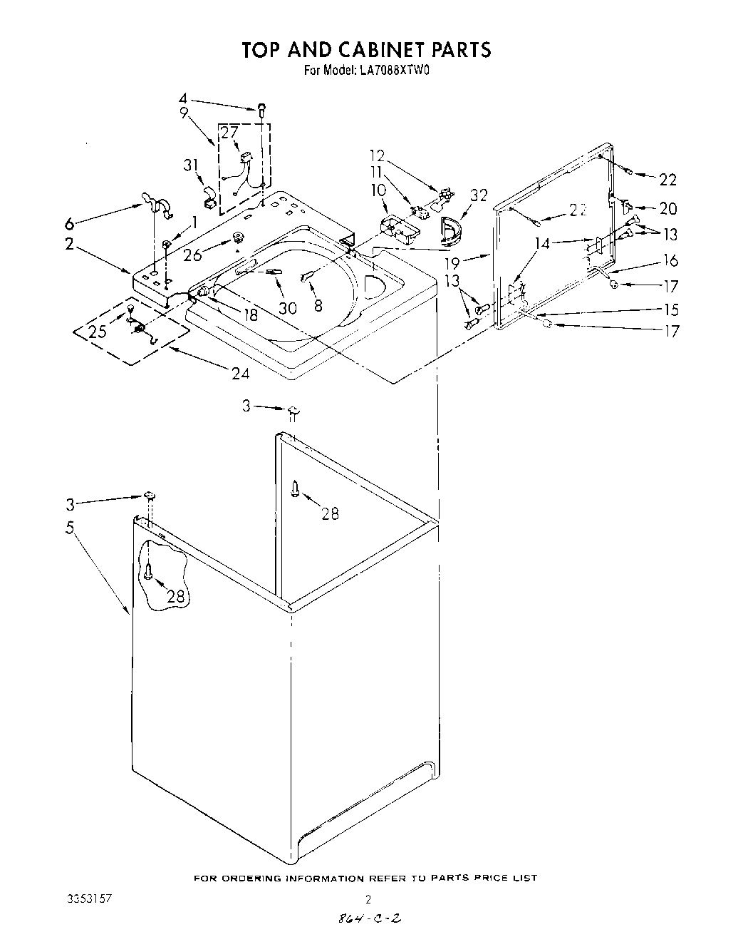 02 - TOP AND CABINET , LITERATURE AND OPTIONAL