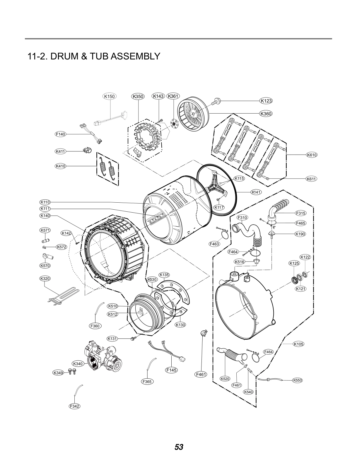 DRUM & TUB ASSEMBLY