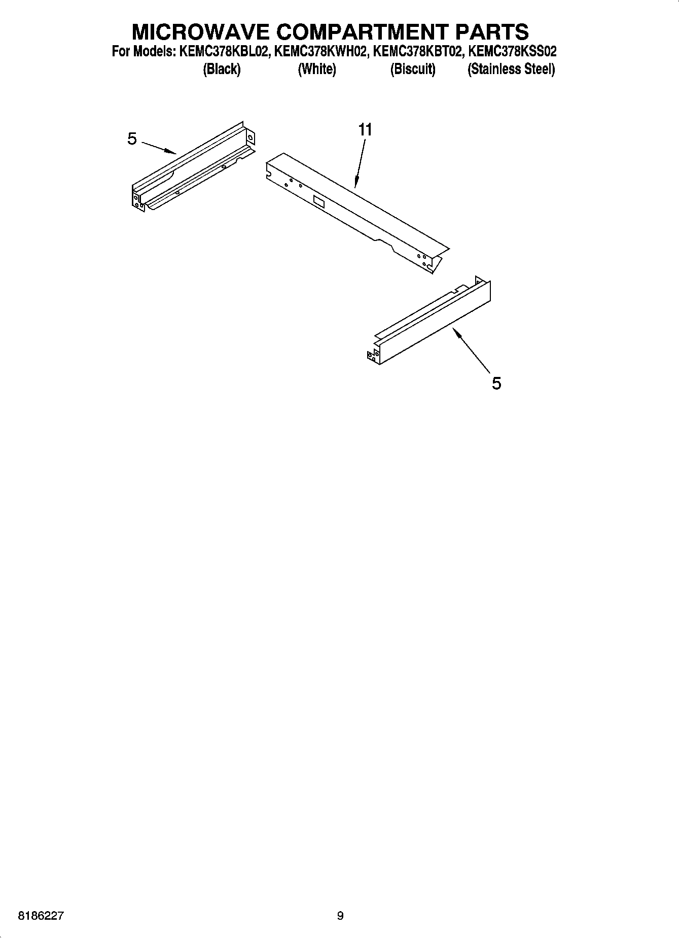 07 - MICROWAVE COMPARTMENT PARTS