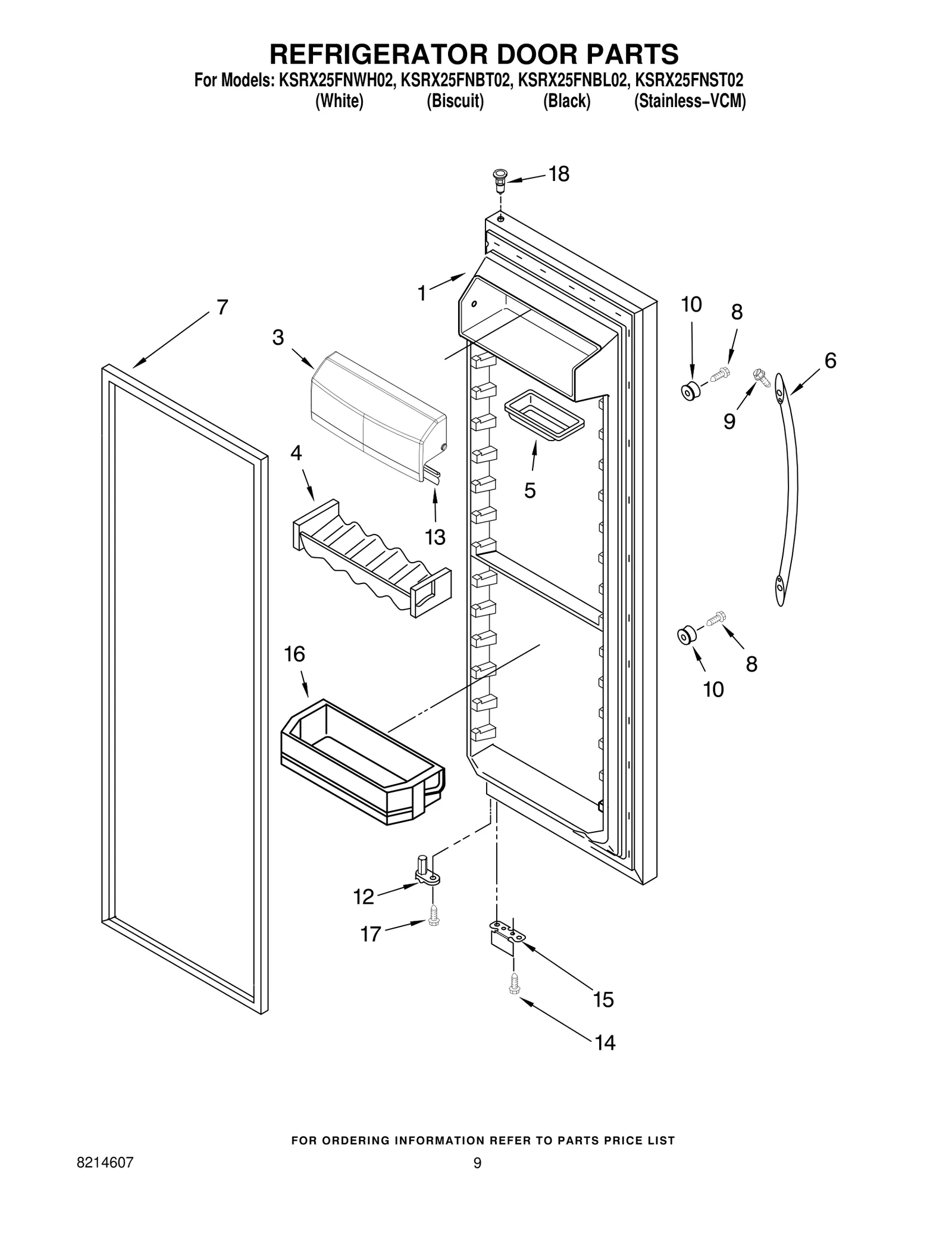 REFRIGERATOR DOOR PARTS
