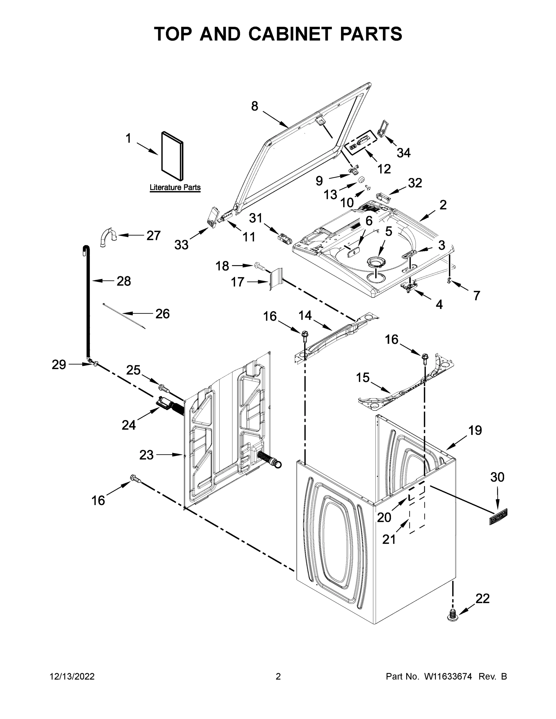 02 - TOP AND CABINET PARTS