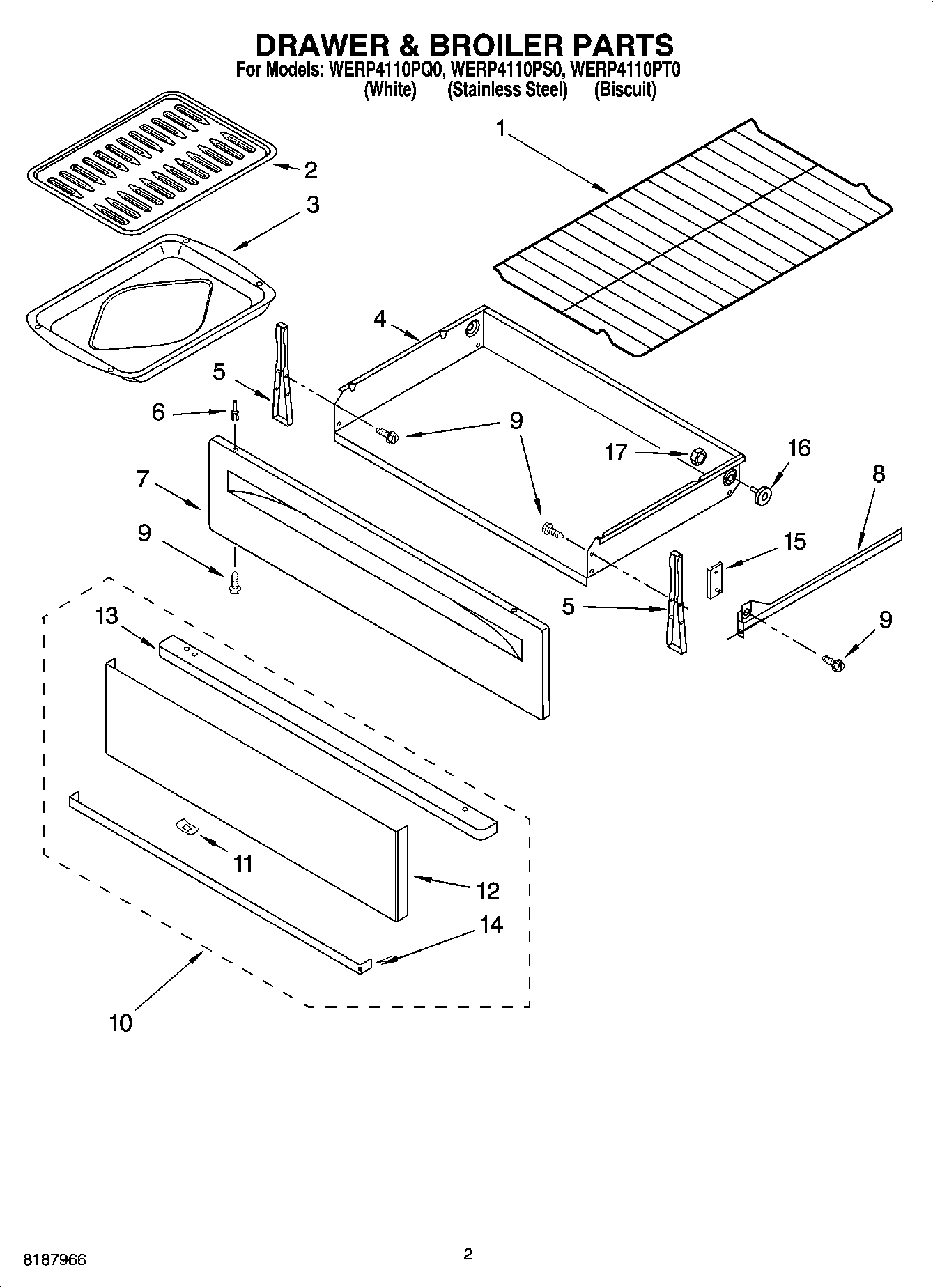 02 - DRAWER & BROILER PARTS