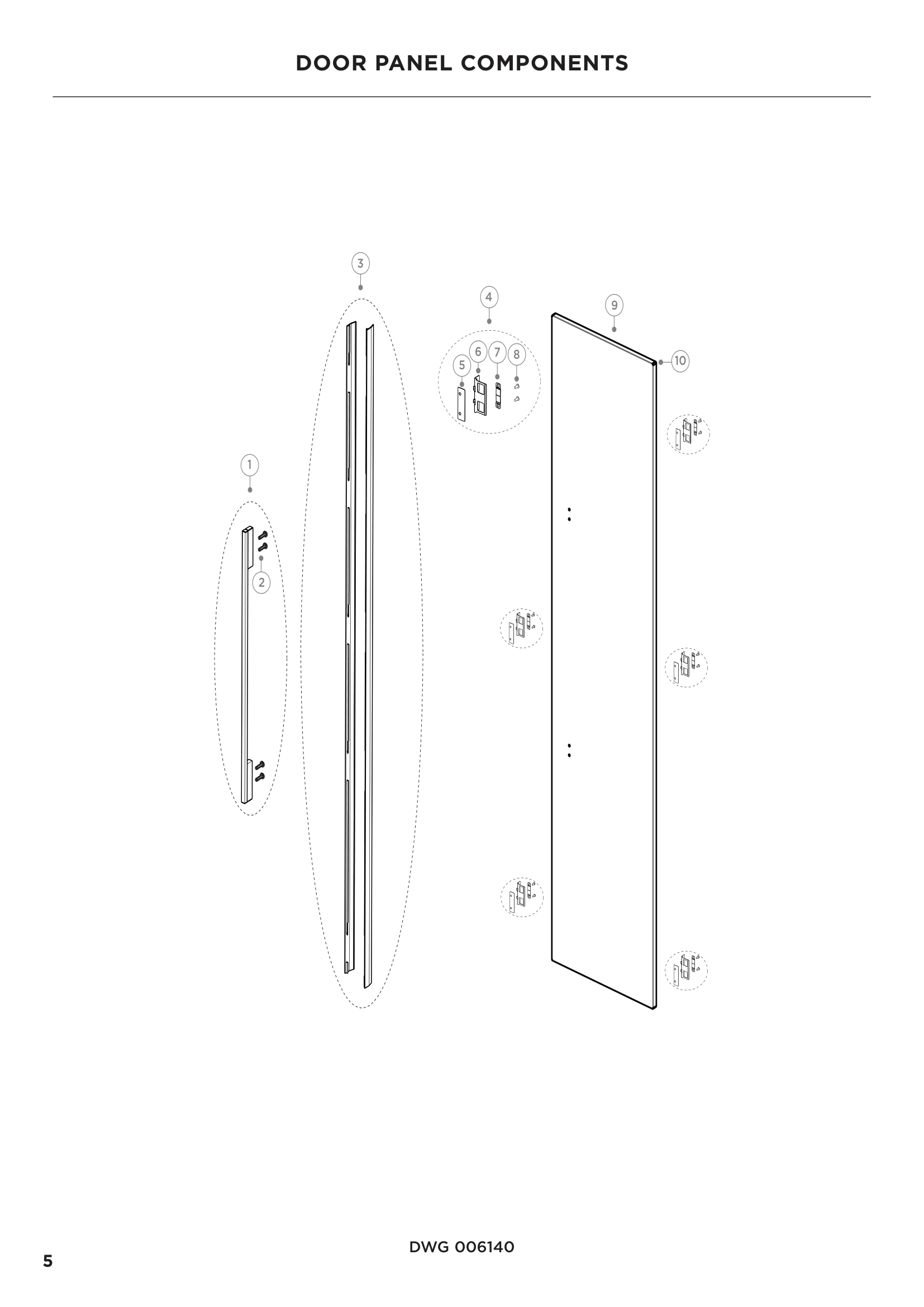 DOOR PANEL COMPONENTS