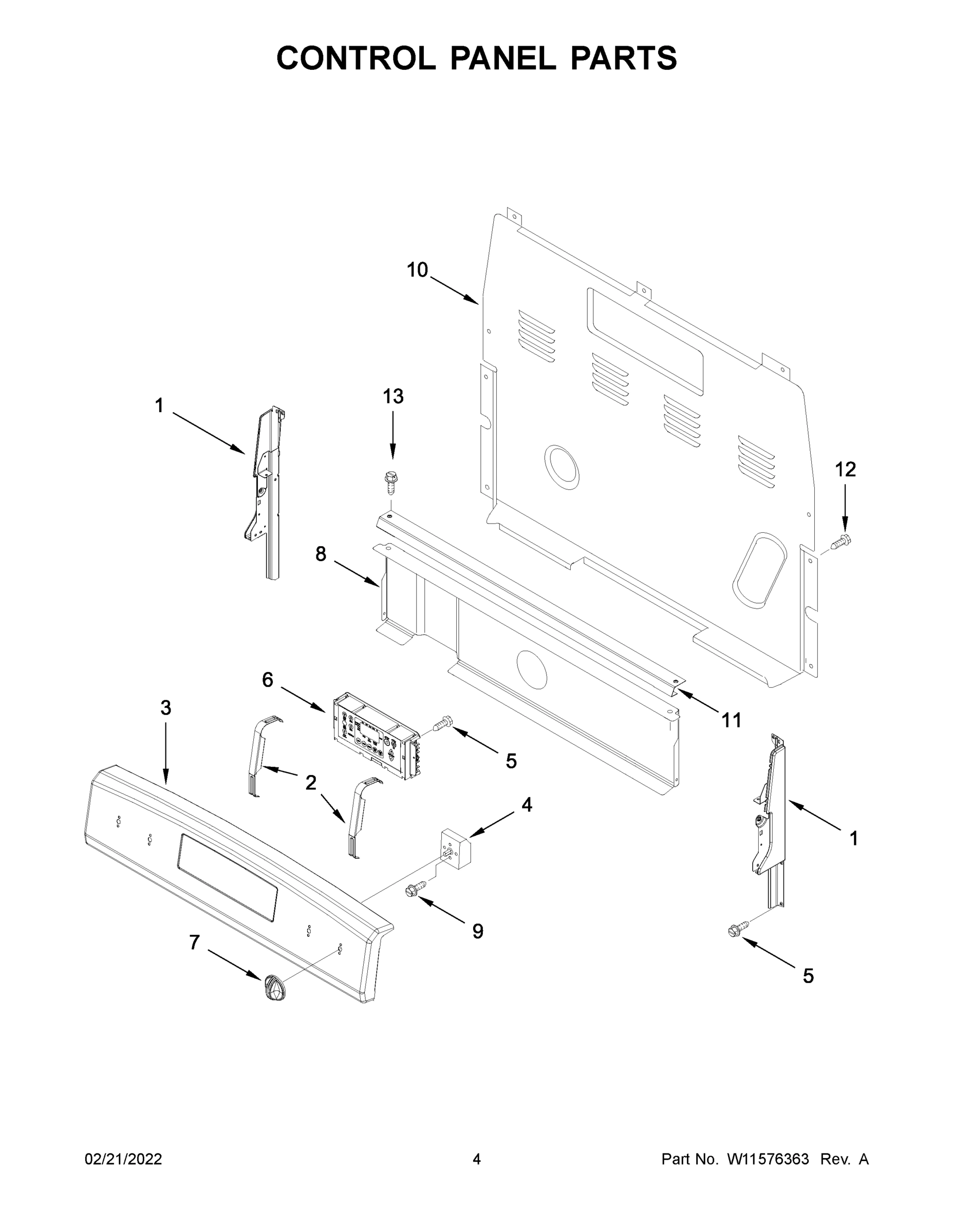 03 - CONTROL PANEL PARTS