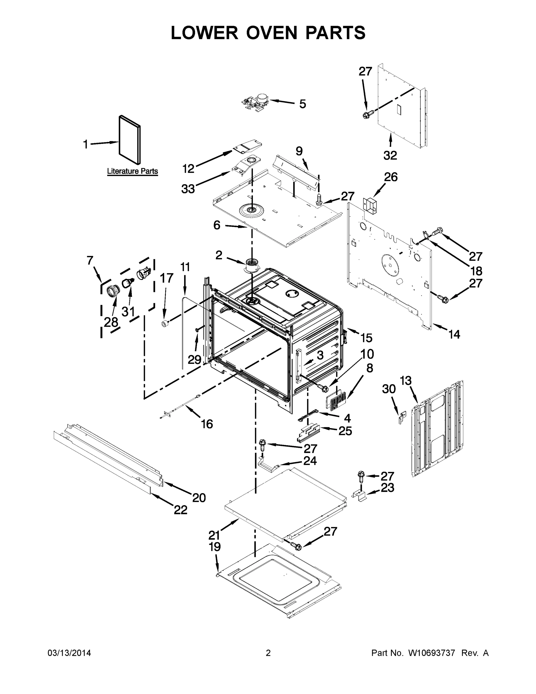 02 - LOWER OVEN PARTS