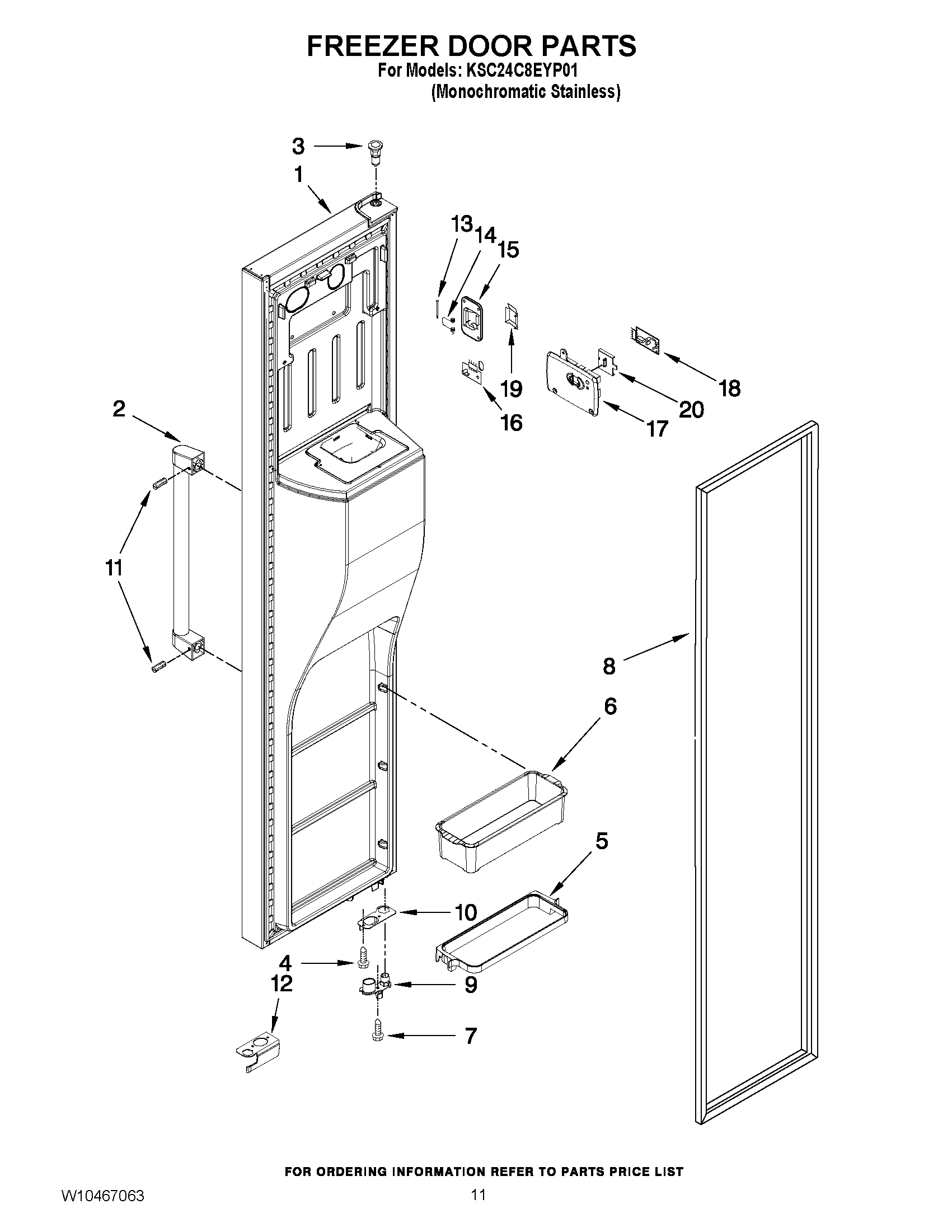 07 - FREEZER DOOR PARTS