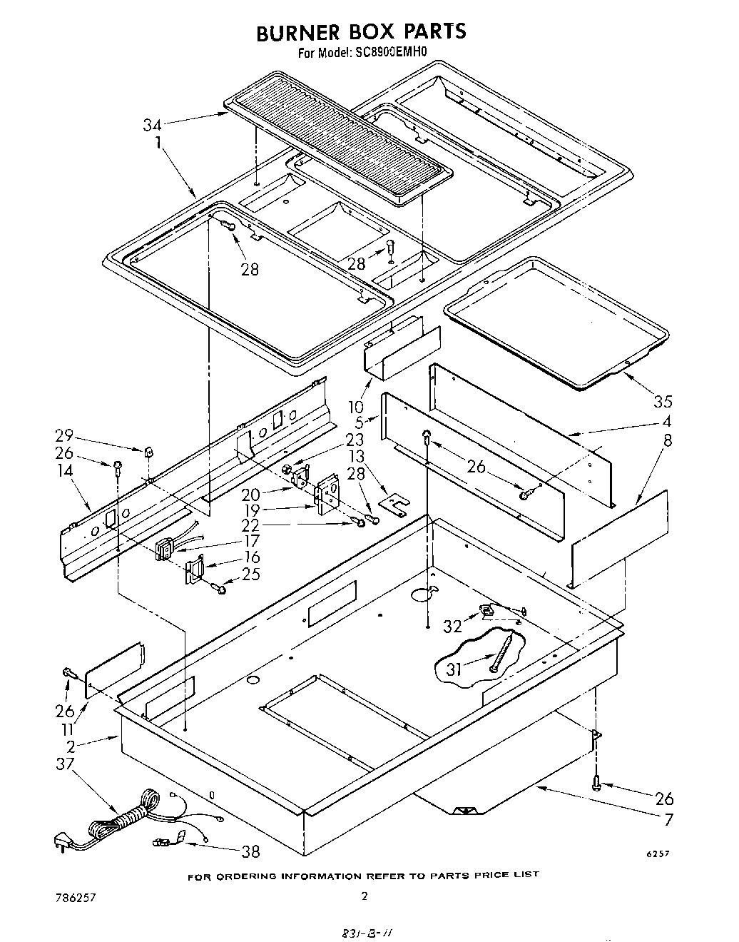 02 - BURNER BOX , LITERATURE AND OPTIONAL