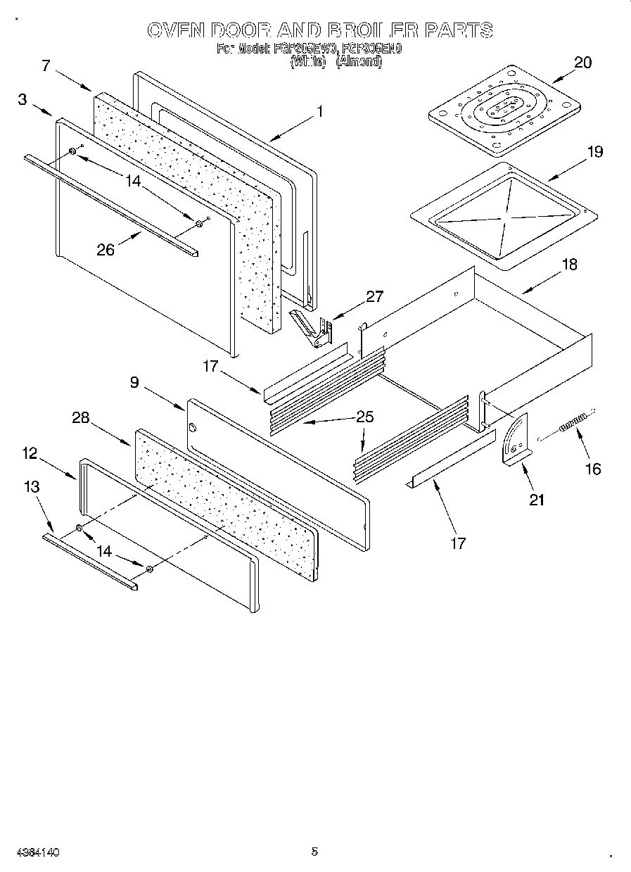 03 - OVEN DOOR AND BROILER