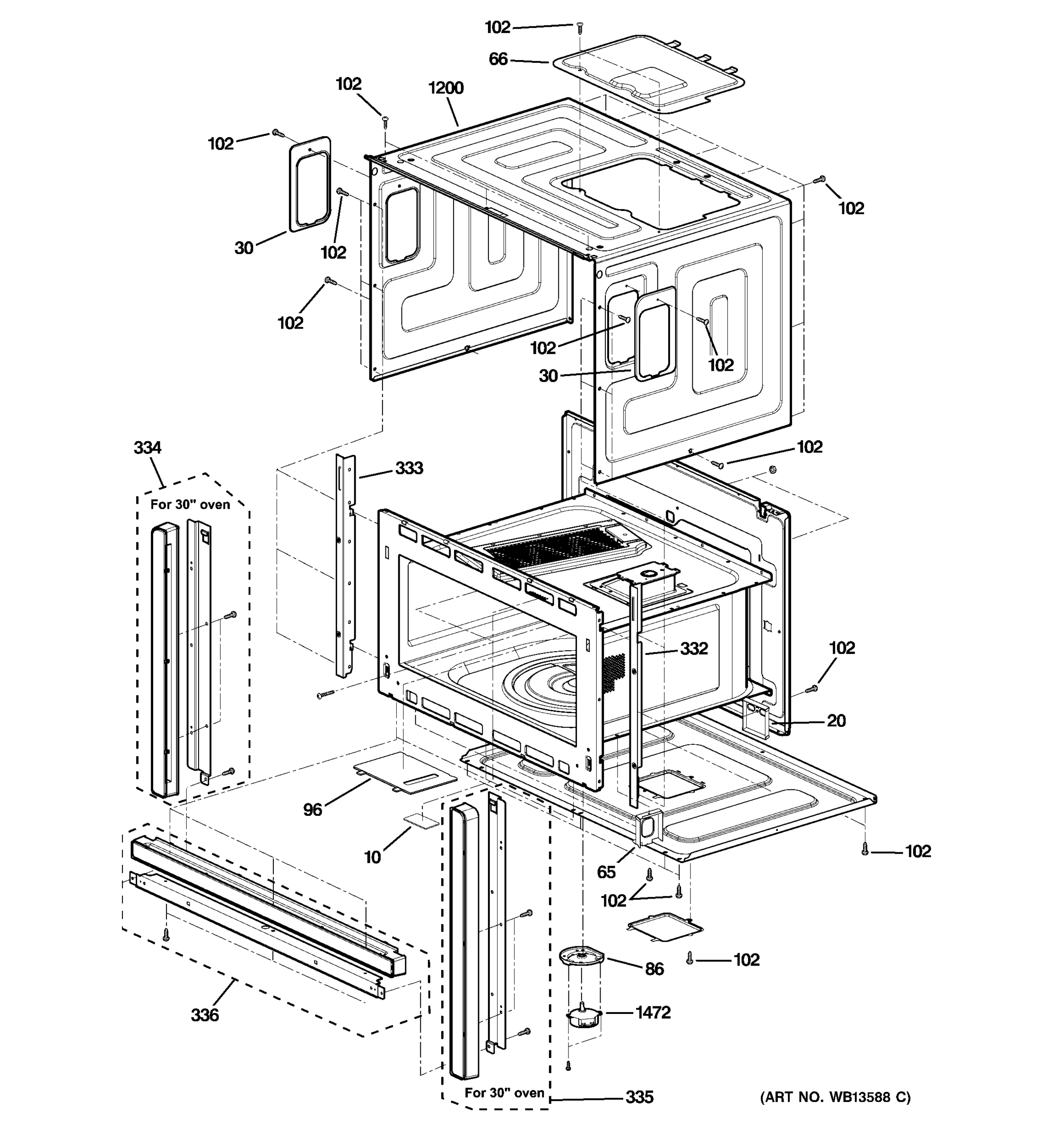 OVEN CAVITY PARTS