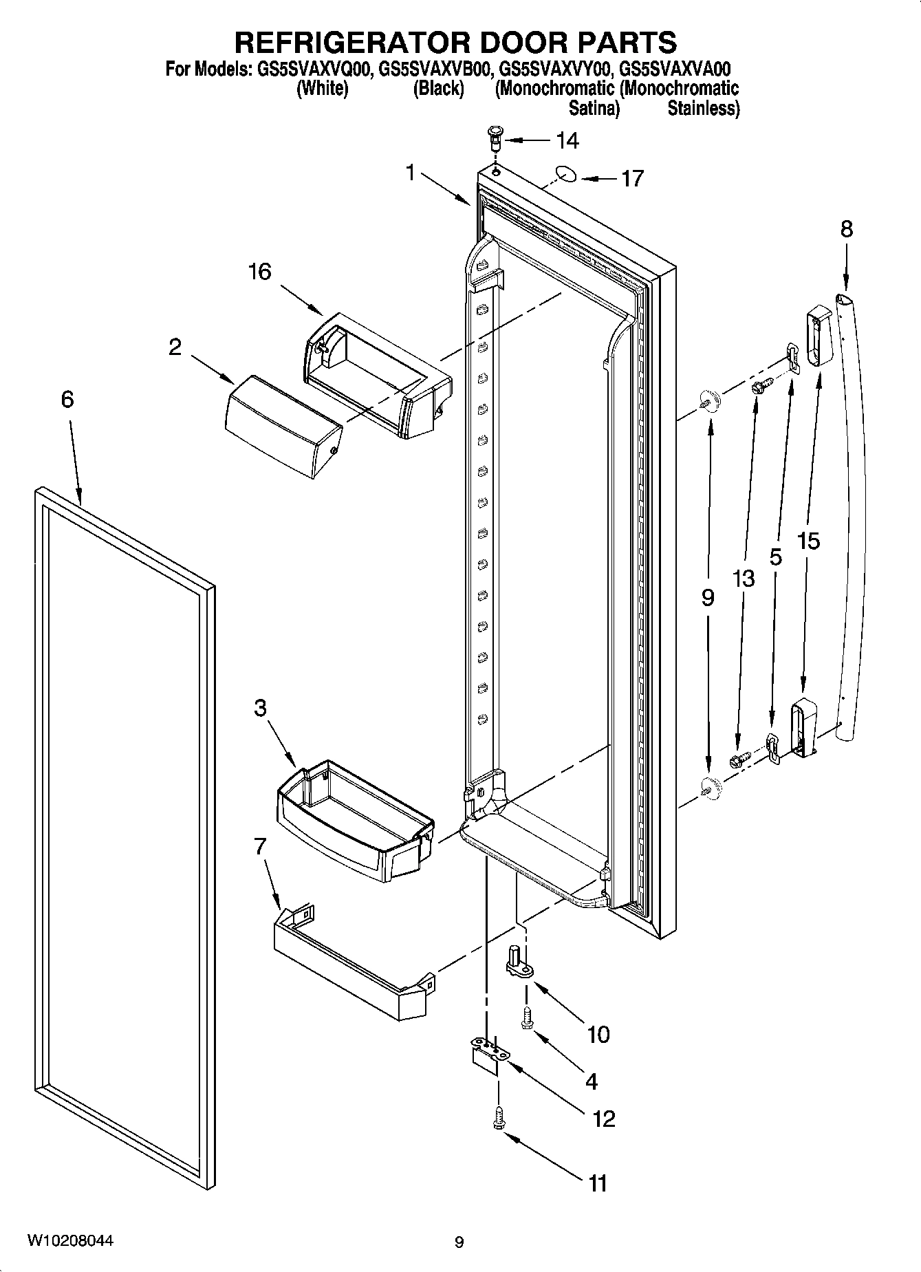 06 - REFRIGERATOR DOOR PARTS
