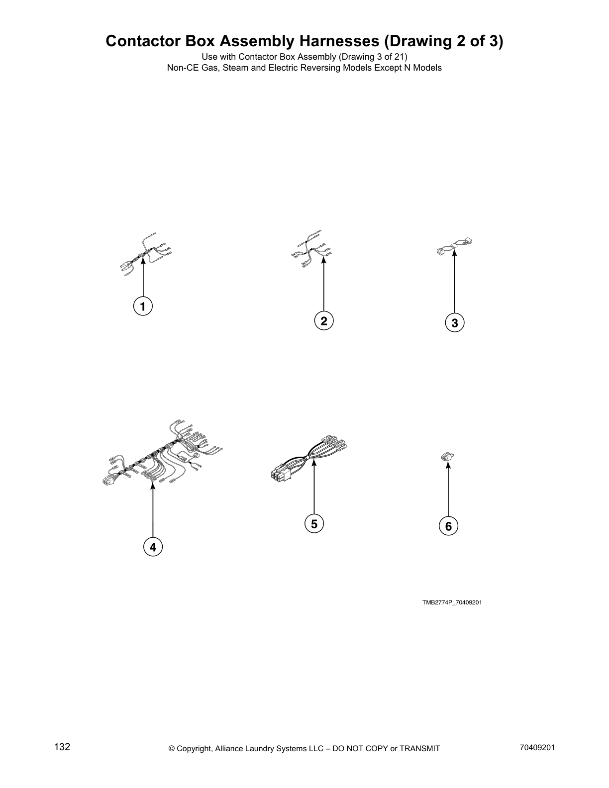Contactor Box Assembly Harnesses (Drawing 2 of 3)