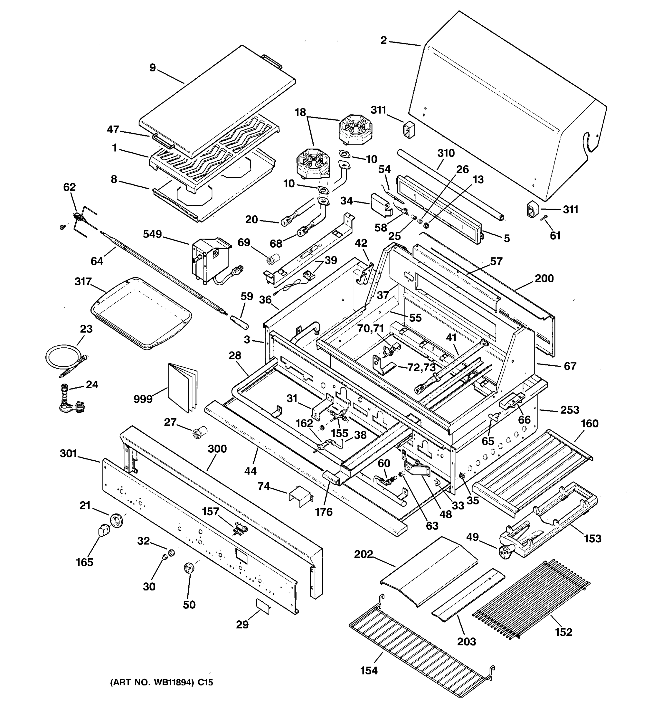GAS GRILL PARTS