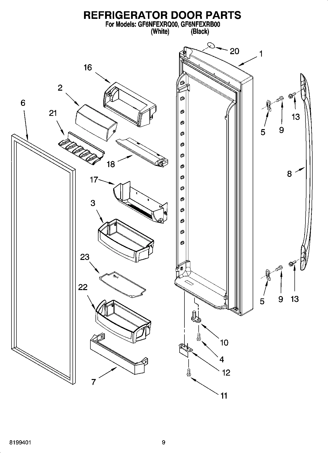 06 - REFRIGERATOR DOOR PARTS