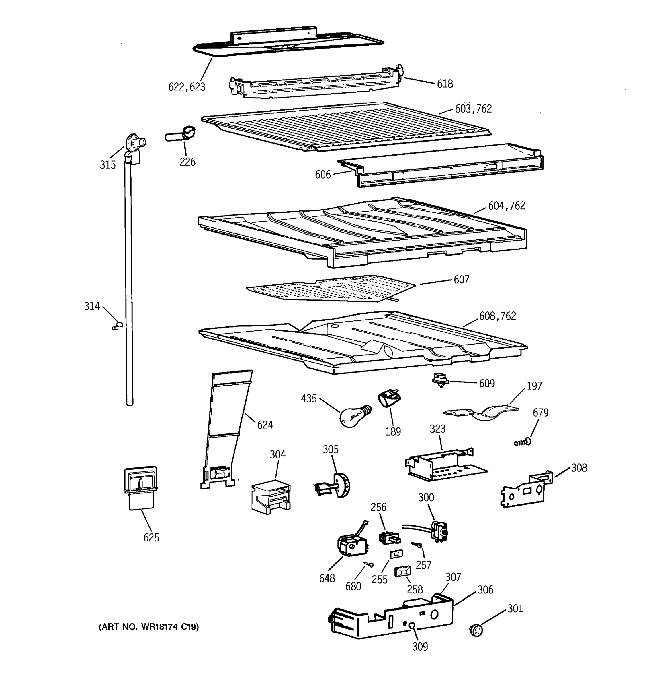 COMPARTMENT SEPARATOR PARTS
