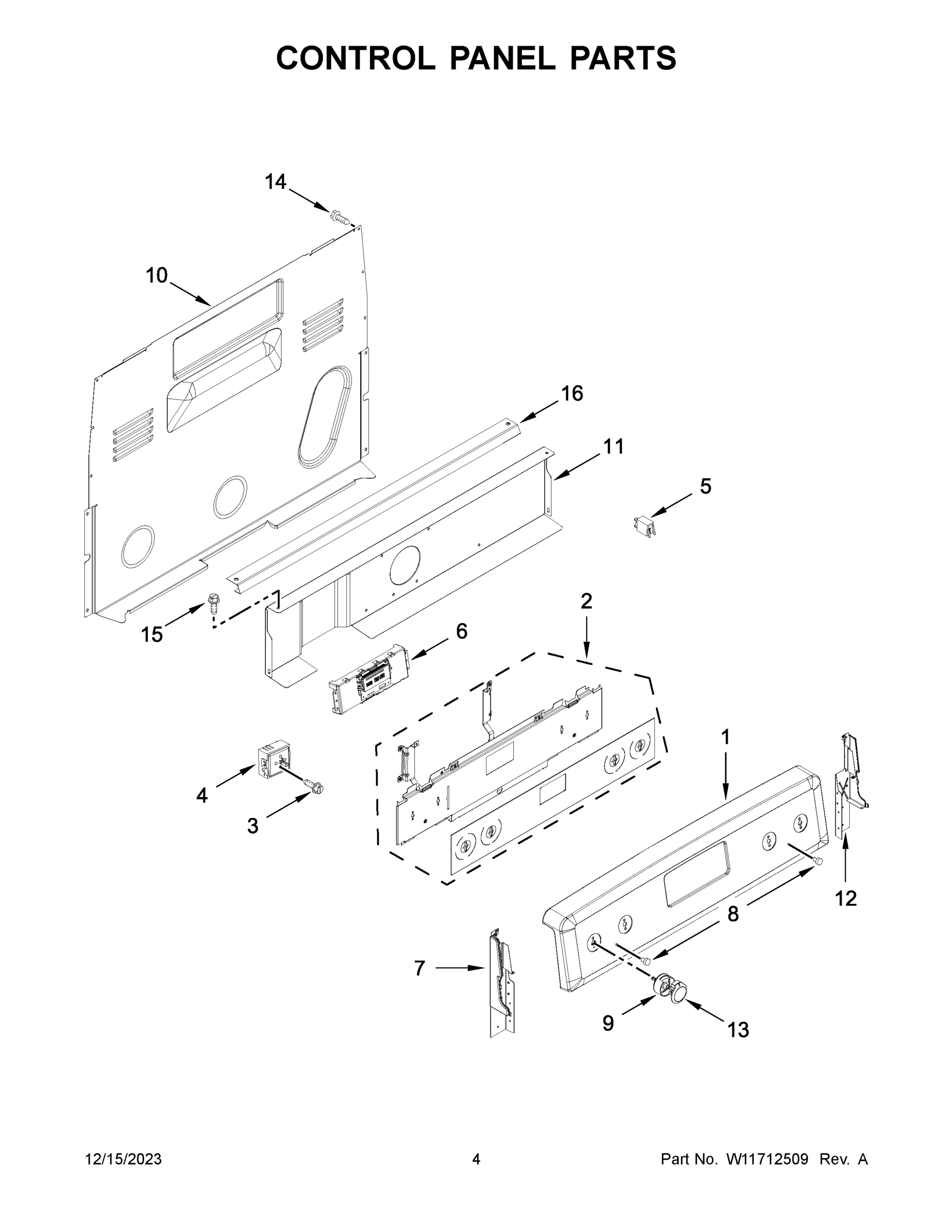 03 - CONTROL PANEL PARTS