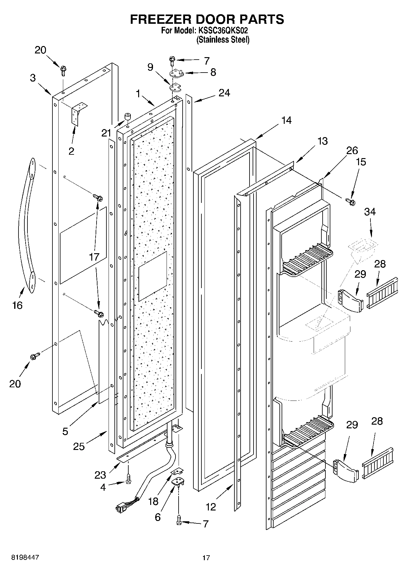 11 - FREEZER DOOR PARTS