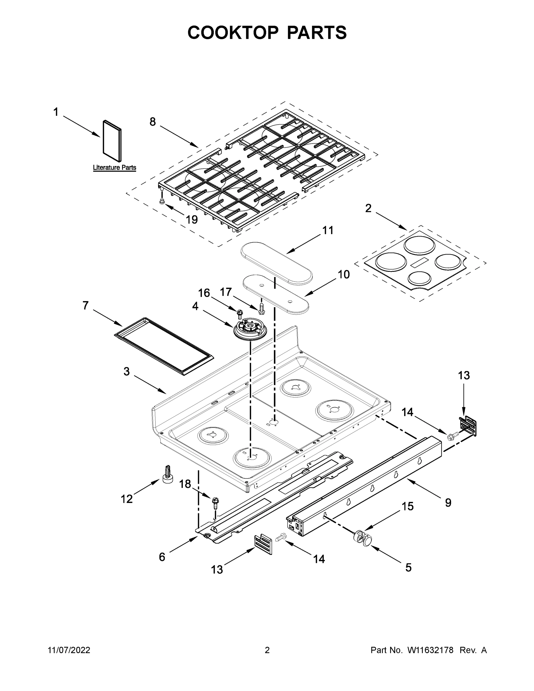 02 - COOKTOP PARTS