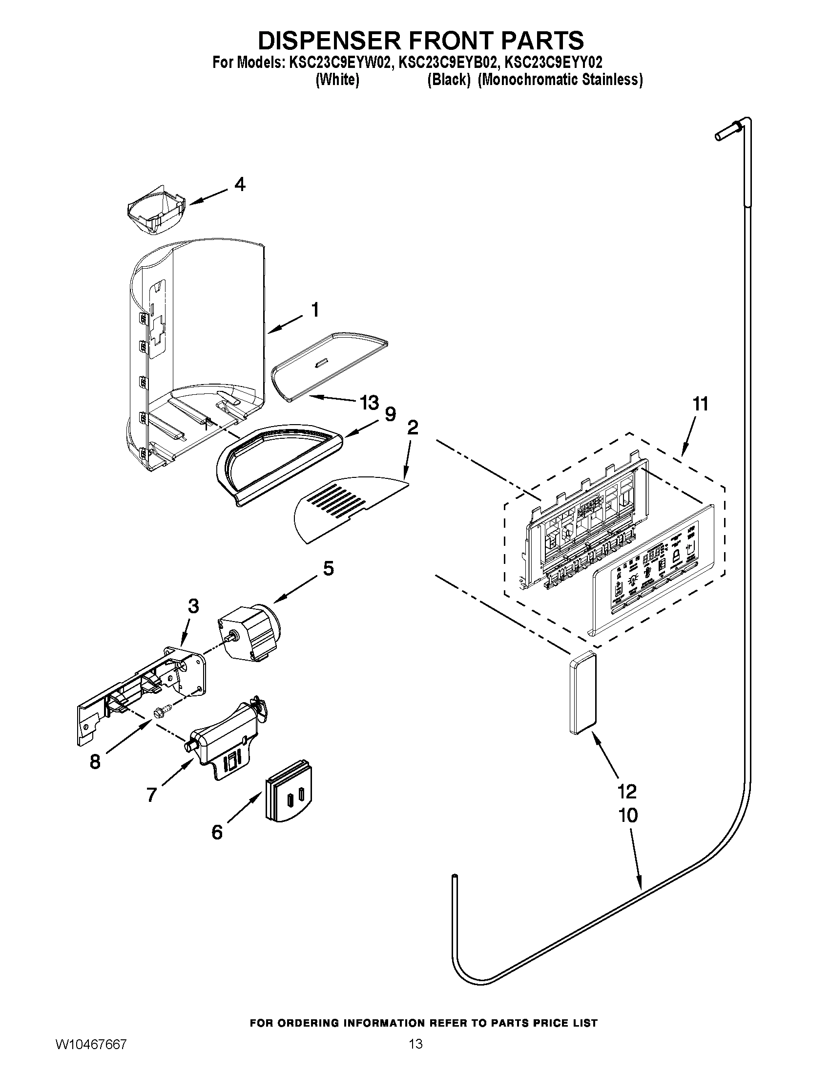 08 - DISPENSER FRONT PARTS