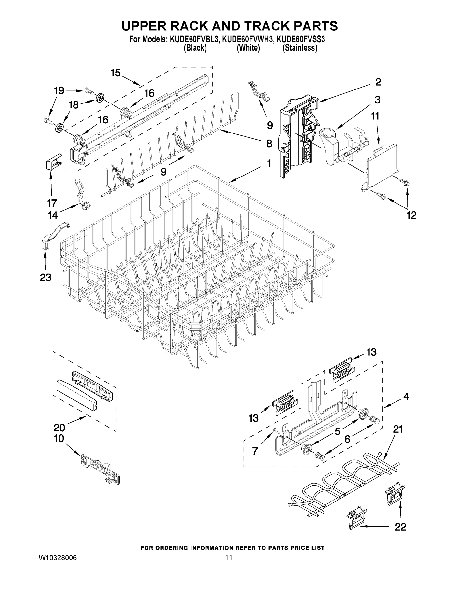 09 - UPPER RACK AND TRACK PARTS