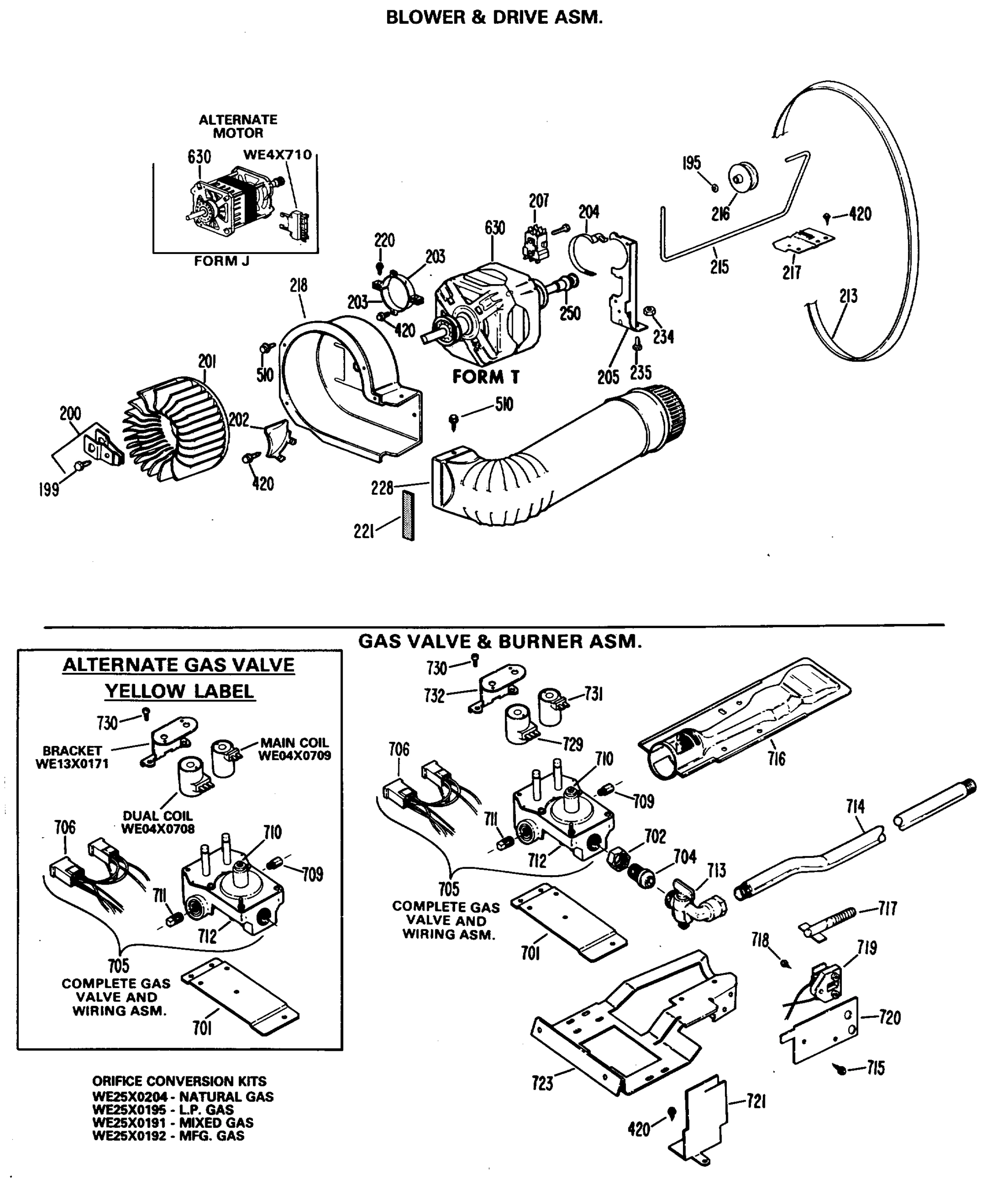 BLOWER & DRIVE ASM.