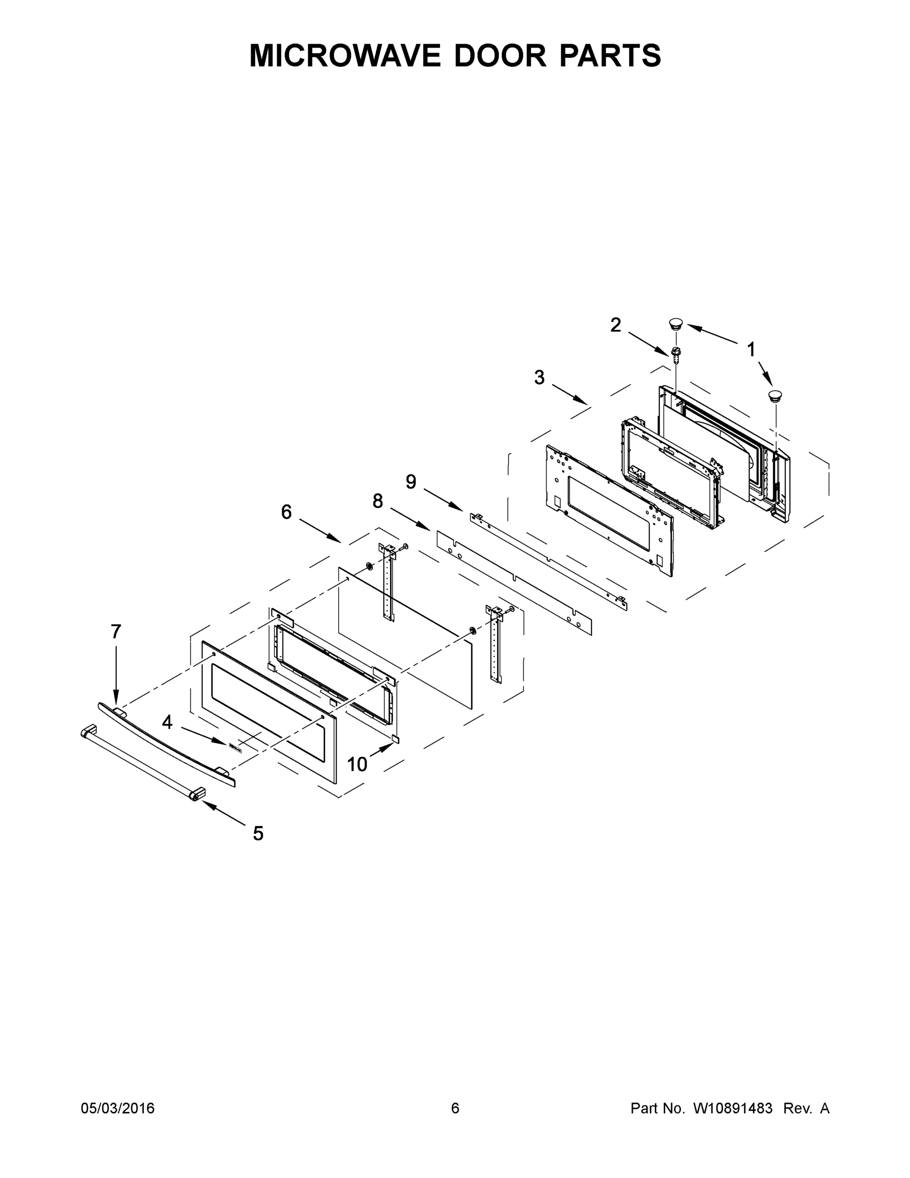 04 - MICROWAVE DOOR PARTS
