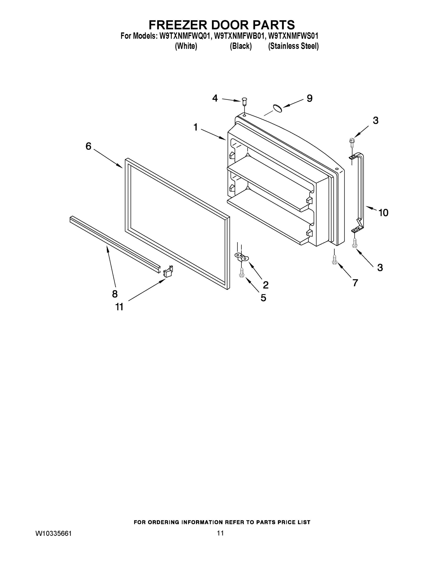 06 - FREEZER DOOR PARTS