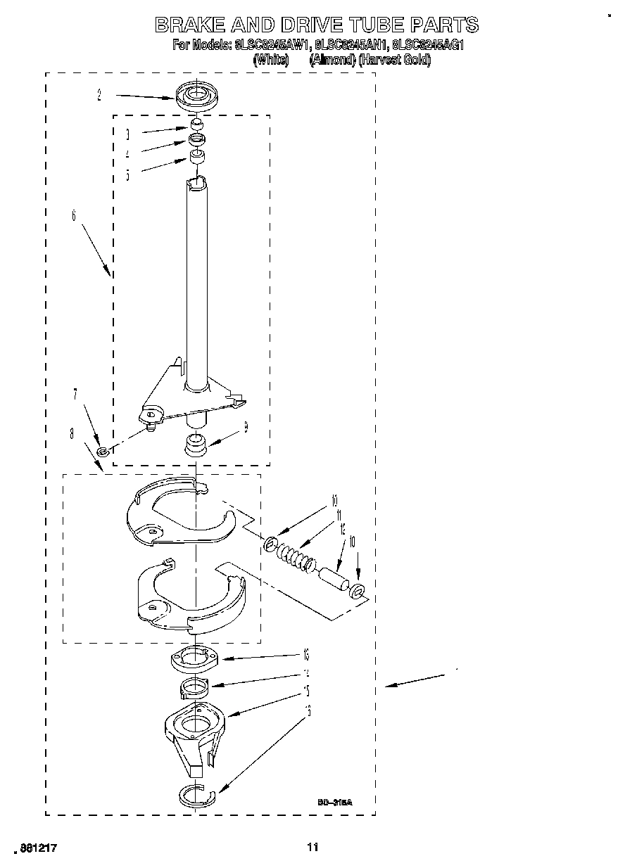 08 - BRAKE AND DRIVE TUBE