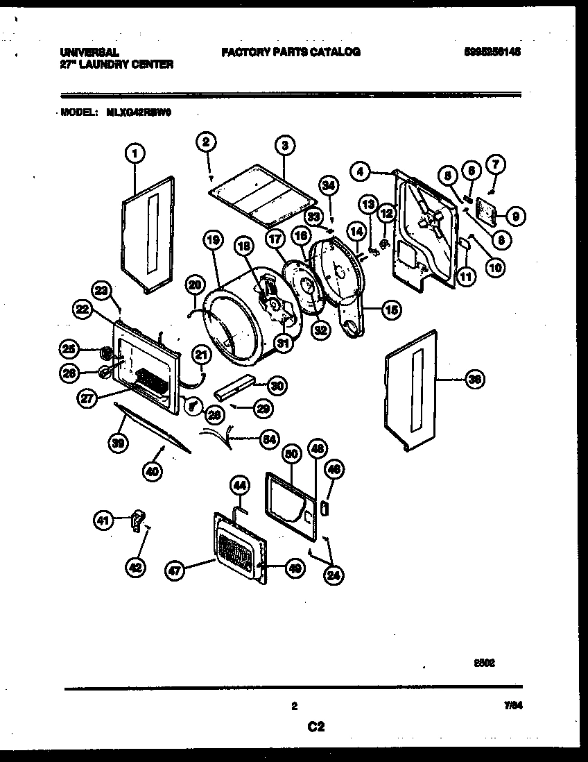 02 - CABINET AND COMPONENT PARTS