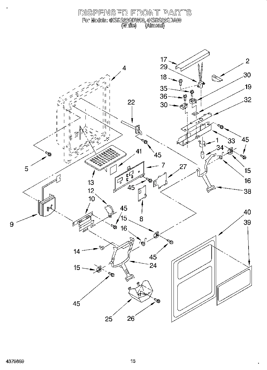 08 - DISPENSER FRONT