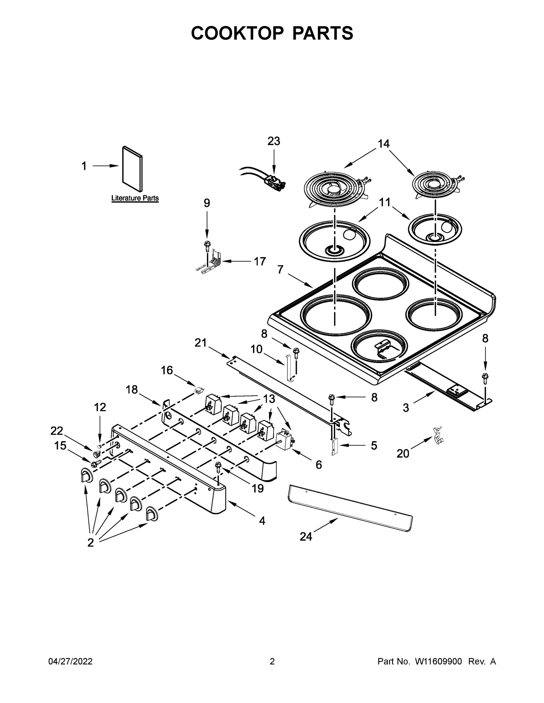 02 - COOKTOP PARTS