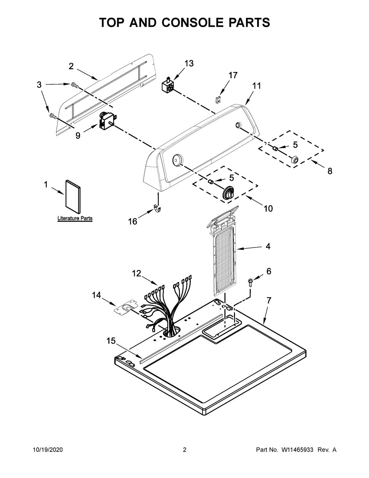 02 - TOP AND CONSOLE PARTS