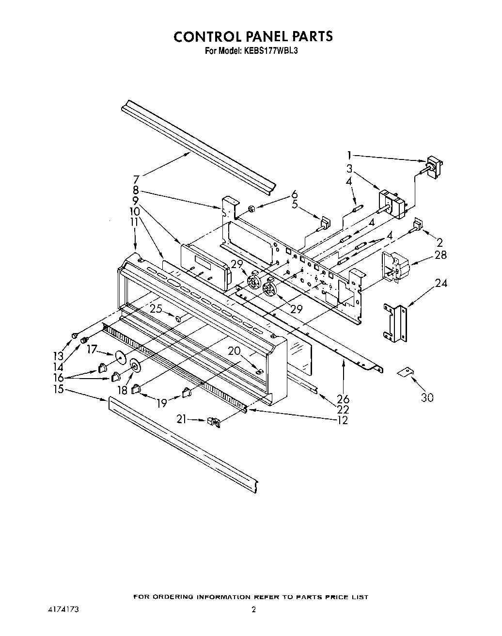 02 - CONTROL PANEL, LIT/OPTIONAL