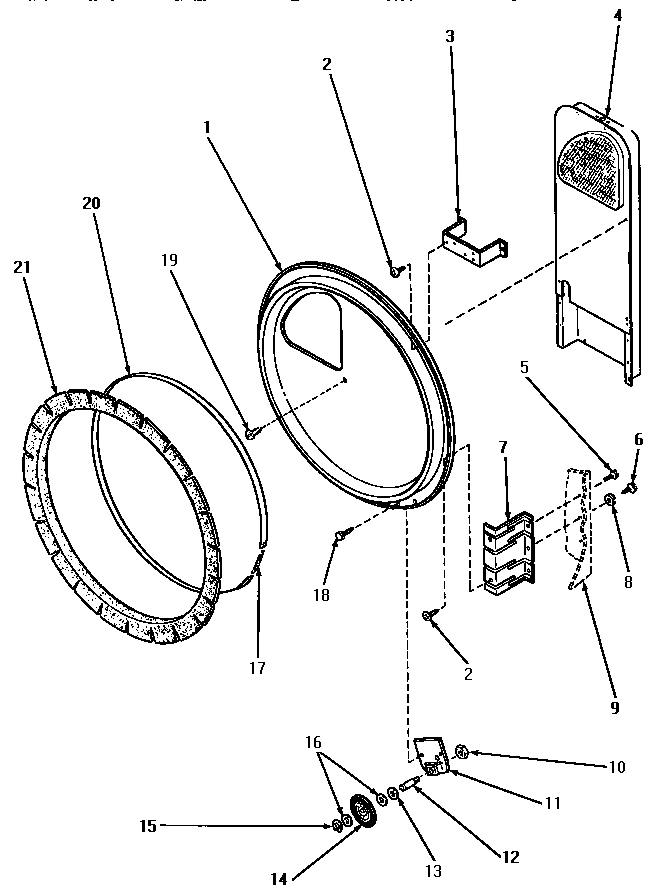 10 - REAR BLKHD, FELT SEAL & CYLINDER ROLLER