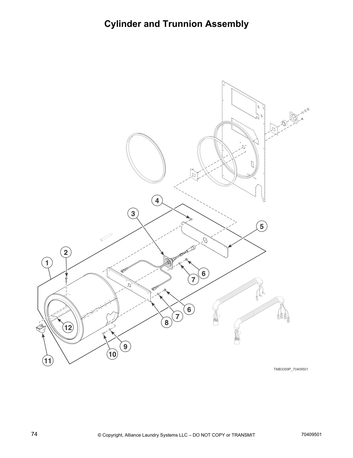 Cylinder and Trunnion Assembly