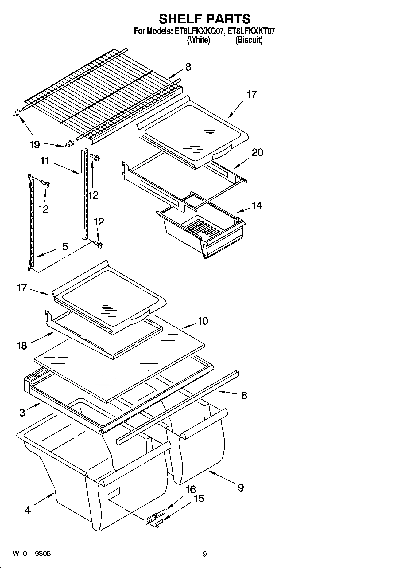 05 - SHELF PARTS, OPTIONAL PARTS